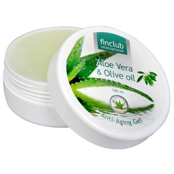 Finclub Anti-imbatranire gel anti-îmbătrânire Aloe Vera & ulei de măsline 100 ml