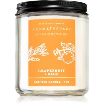 Bath & Body Works Grapefruit + Sage lumânare parfumată 198 g