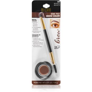 Milani Stay Put pomadă pentru sprâncene 04 Brunette