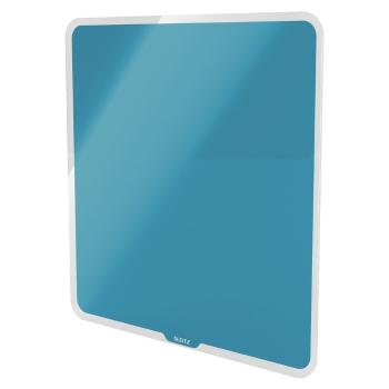 Tablă magnetică din sticlă pentru perete Leitz Cosy, 45 x 45 cm, albastru
