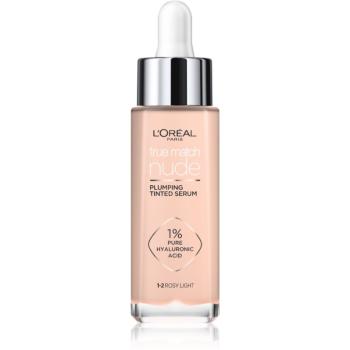 L’Oréal Paris True Match Nude Plumping Tinted Serum ser pentru uniformizarea nuantei tenului culoare 1-2 Rosy Light 30 ml