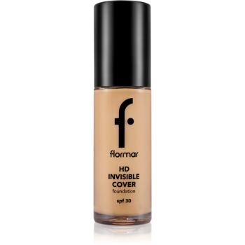 flormar HD Invisible Cover Foundation Machiaj usor cu efect de luminozitate SPF 30 culoare 80 Soft Beige 30 ml