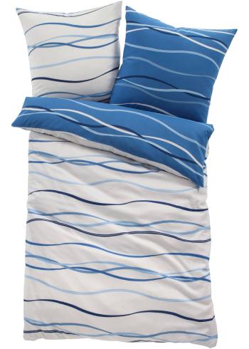 Lenjerie de pat reversibilă cu valuri