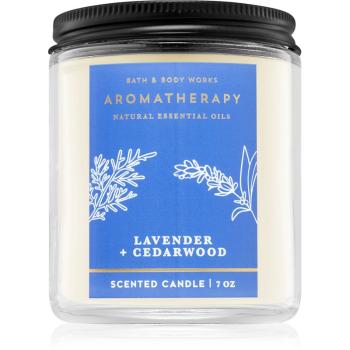 Bath & Body Works Lavender and Cedarwood lumânare parfumată 198 g