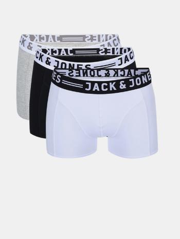 Jack & Jones Sense Boxeri, 3 bucăți Alb