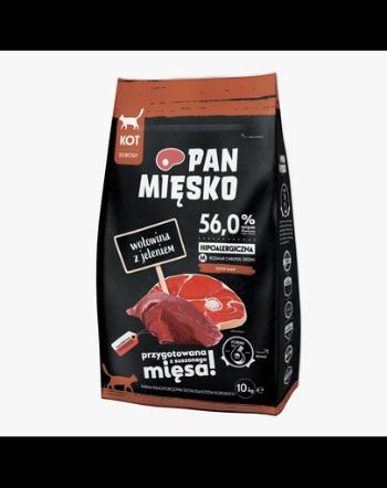 PAN MIĘSKO hrana pisici adulte M 10 kg, vita si caprioara