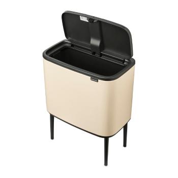 Coș de gunoi bej cu senzori de atingere din oțel 36 l Bo Touch Bin – Brabantia