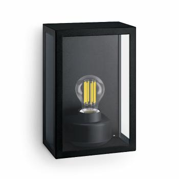 Lampă de perete pentru exterior Philips Alzor E27max. 25 W fără sursă pătrată, negru