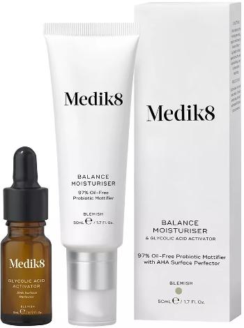 Medik8 Cremă pentru ten cu probleme Balance Moisturiser & Glycolic Acid Activator (Surface Perfector) 50 ml