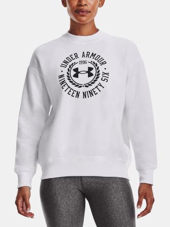 Under Armour Rival Fleece Crest Grp Crew Hanorac Alb