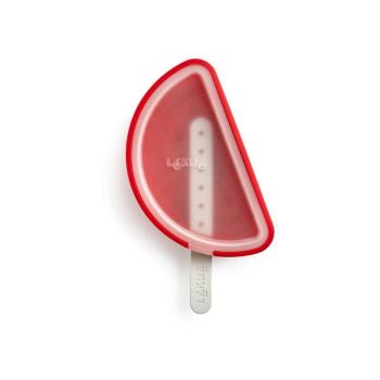 Formă din silicon pentru înghețată în formă de pepene Lékué, roșu