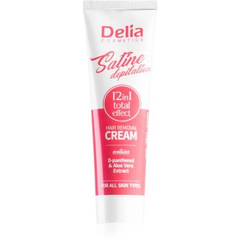 Delia Cosmetics Satine Depilation 12in1 Total Effect crema depilatoare pentru toate tipurile de piele 100 ml