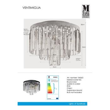 Plafonieră Markslöjd Ventimiglia, 42 cm