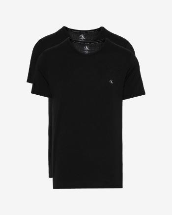 Calvin Klein Tricou sub cămașă, 2 bucăți Negru