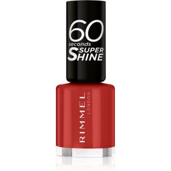 Rimmel 60 Seconds Super Shine lac de unghii culoare 310 Double Decker Red 8 ml