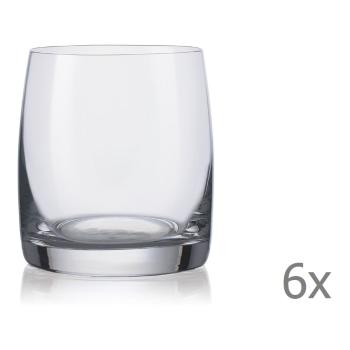 Set 6 pahare pentru whisky Crystalex Ideal, 230 ml