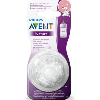 Philips Avent Natural Variable Flow Teats tetină pentru biberon Variable Flow 3m+ 2 buc