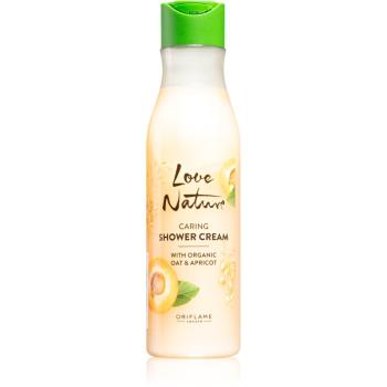 Oriflame Love Nature Organic Oat & Apricot gel calmant pentru dus 250 ml