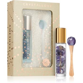 Crystallove Golden Amethyst 3D Eye Set set (zona ochilor)