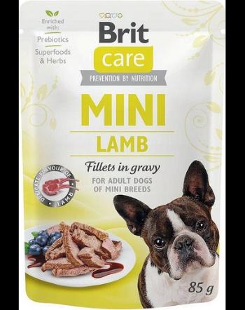 BRIT CARE Mini Adult Pouch Lamb 24x85 g Plic hrana caini talie mica, cu miel