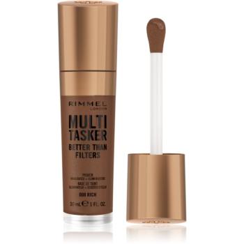 Rimmel Multi-Tasker Better Than Filters bază pentru machiaj iluminatoare pentru uniformizarea nuantei tenului culoare 008 Rich 30 ml