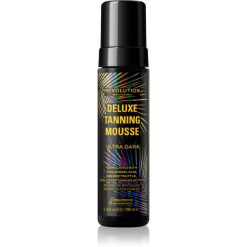 Makeup Revolution Beauty Tanning Deluxe Mousse spumă autobronzantă pentru un bronz rapid culoare Ultra Dark 200 ml
