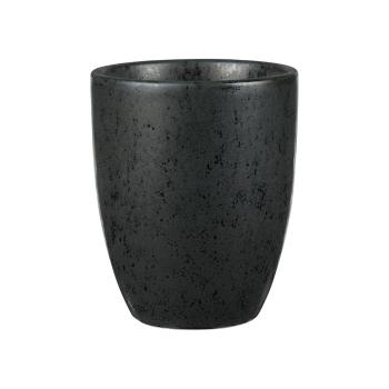 Cană din gresie ceramică Bitz Basics Black, 300 ml, negru