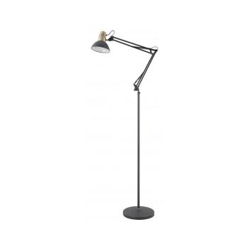 Lampadar negru cu abajur din metal Artemia F – GTV