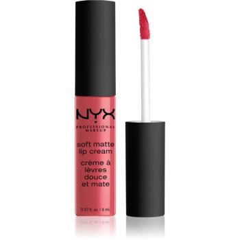 NYX Professional Makeup Soft Matte Lip Cream ruj lichid mat, cu textură lejeră culoare 08 San Paulo 8 ml