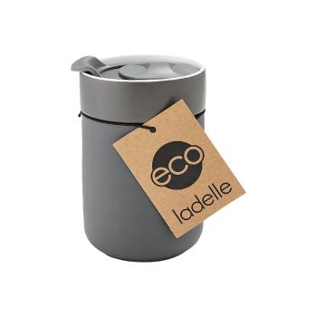 Cană de călătorie Ladelle Eco, 300 ml, gri închis