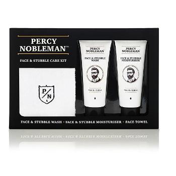 Percy Nobleman Set cadou pentru bărbați pentru îngrijirea pielii si a bărbii (Face &amp; Stubble Care Kit)