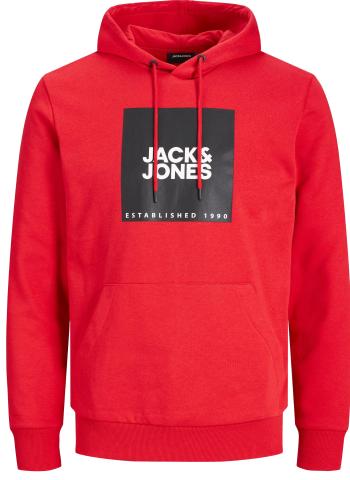 Jack&Jones Hanorac pentru bărbați JJLOCK Regular Fit 12213245 True Red BIG L