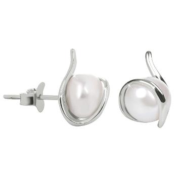 JwL Luxury Pearls Cercei din argint cu perle naturale JL0401