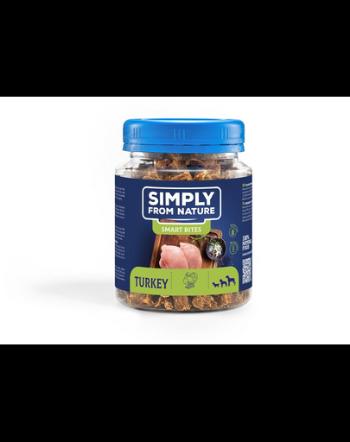 SIMPLY FROM NATURE Smart Bites Gustare dresaj caini, curcan 130 g