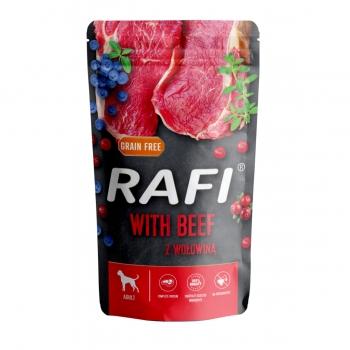 RAFI by Dolina Noteci, Vită, plic hrană umedă câini, (în aspic), 500g