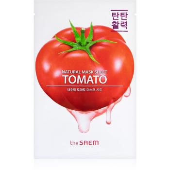 The Saem Natural Mask Sheet Tomato mască facială de pânză cu efect anti-rid 21 ml