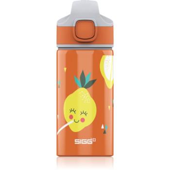 Sigg Miracle sticlă de apă pentru școală cu pai Lemon 400 ml