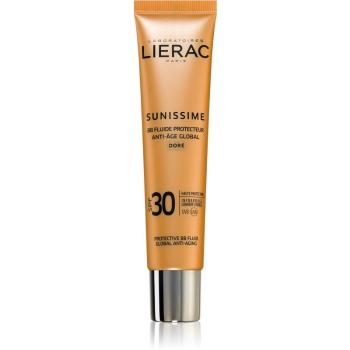 Lierac Sunissime Global Anti-Ageing Care fluid protector tonifiant pentru față SPF 30 culoare Golden 40 ml