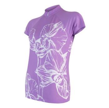 femeiesc jersey Sensor ciclo Flori kr.rukáv violet 18100071