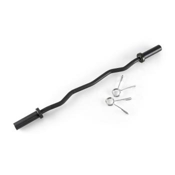 Capital Sports Accretor 120 OAC Curl Bar 120cm / 50mm / max. 272 kg de oțel negru