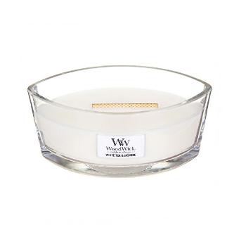 WoodWick Lumânare parfumată White Tea & Jasmine 453 g