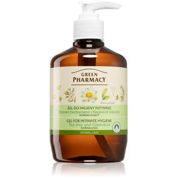 Green Pharmacy Body Care Marigold & Tea Tree gel pentru igiena intima 370 ml