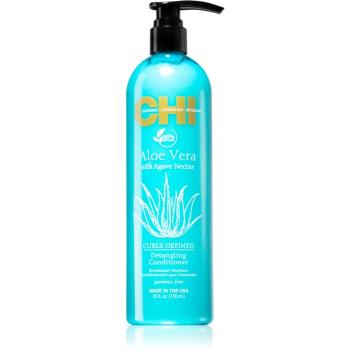 CHI Aloe Vera Detangling balsam pentru restaurare adanca pentru par ondulat si cret 739 ml