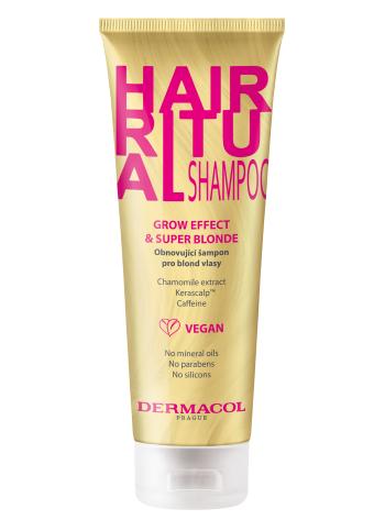 Dermacol Șampon regenerativ pentru părul blond Hair Ritual (Grow Effect & Super Blonde Shampoo) 250 ml