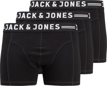 Jack&Jones PLUS 3 PACK -boxeri pentru bărbați JACSENSE 12147591 Black 4XL