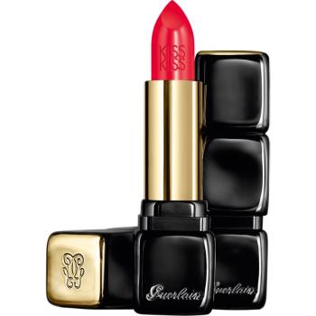 GUERLAIN KissKiss Shaping Cream Lip Colour ruj cremos cu finisaj satinat culoare 329 Poppy Red 3.5 g