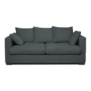 Canapea gri cu tapițerie din catifea reiată  175 cm Comfy – Scandic