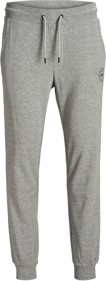 Jack&Jones PLUS Pantaloni de trening pentru bărbațiJJIGORDON JJSHARK 12172084 Light Grey Melange 40