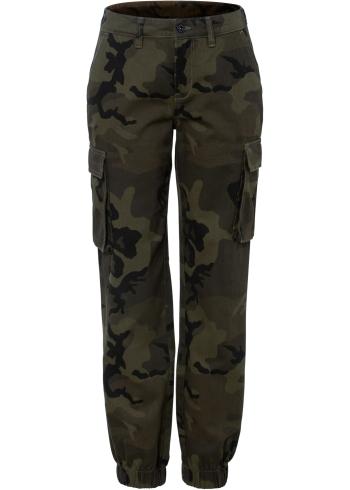 Pantaloni cargo, print camuflaj