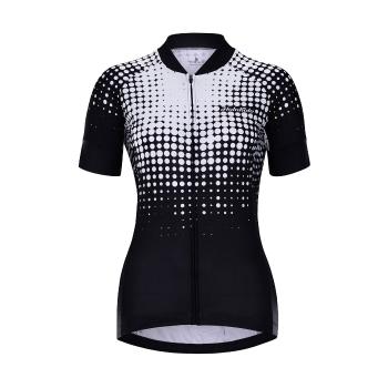 
                 HOLOKOLO Tricou de ciclism cu mânecă scurtă - FROSTED LADY - negru/alb  
            